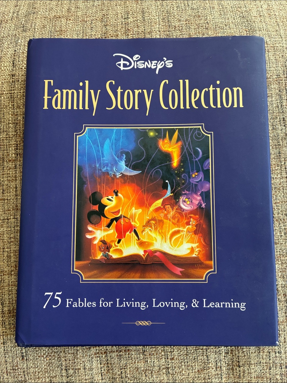Disney Family Story Collection - Blue Cover with Multicolor Illustration